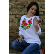Embroidered blouse "Ukrainian Bouquet 2"